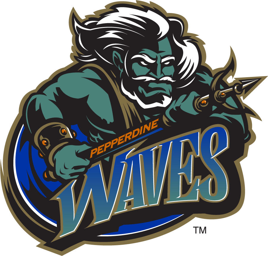 Pepperdine Waves 1997-2003 Primary Logo diy iron on heat transfer